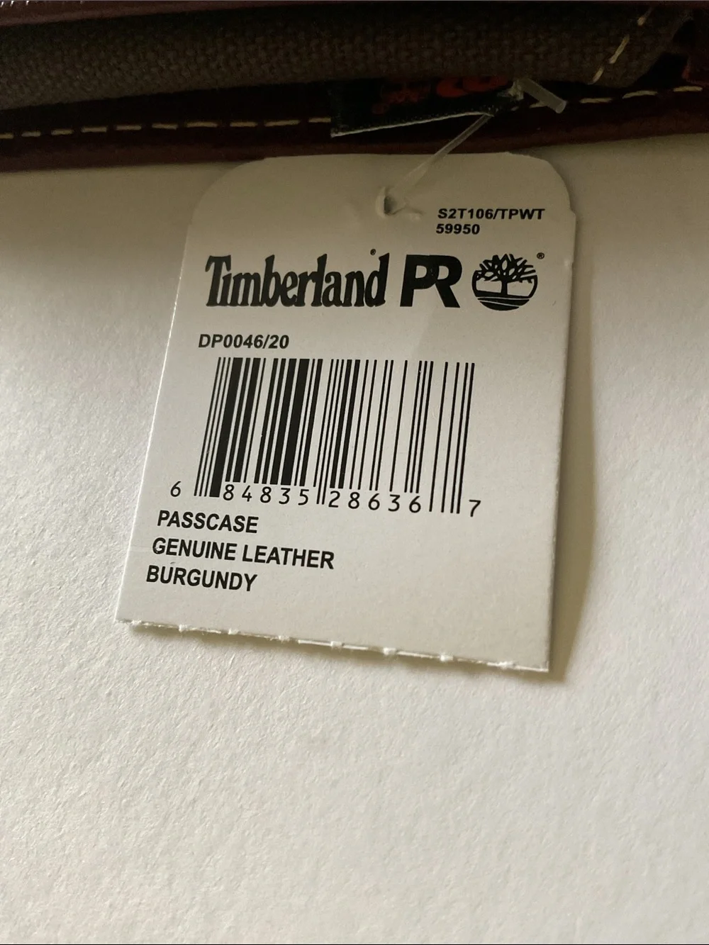 TIMBERLAND PRO PASSCASE LEATHER AND CANVAS WALLET NWT
